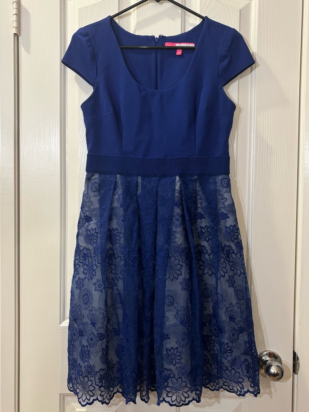 Plenty Tracy Teese Navy Lace Skater Dress